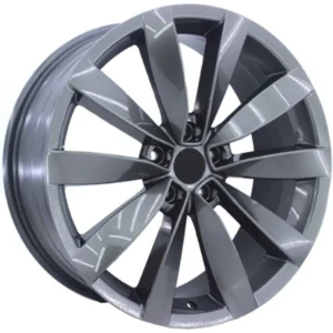 17 İnç 5x112 Gun Metal lugano Volkswagen Golf Seat Leon Skoda Octavia Uyumlu Jant Takımı