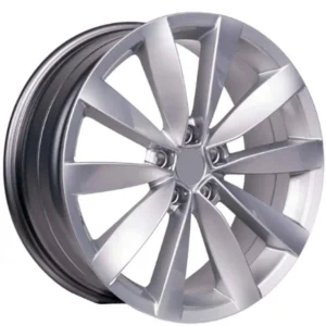 17 İnç 5x112 Silver Lugano Volkswagen Golf Seat Leon Skoda Octavia Uyumlu Jant Takımı