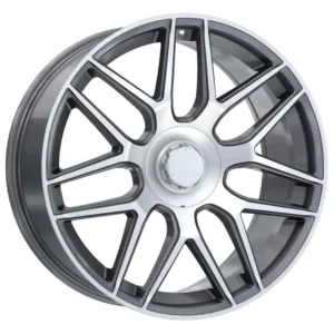 22 İnç 5x130 Gun Metal Polish Mercedes G Serisi Porsche Cayenne Volkswagen Touareg Uyumlu Jant Takımı