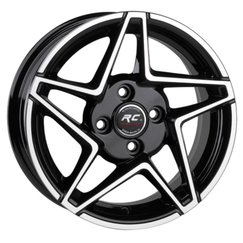 14 İnç 4×100 Black Polish Renault Clio Symbol Dacia Logan Sandero Hyundai Accent Opel Corsa Uyumlu Jant Takımı