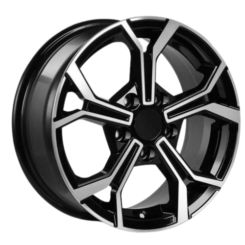 15 İnç 4×100 Black Polish Renault Clio Symbol Dacia Logan Sandero Hyundai Accent Opel Corsa Uyumlu Jant Takımı