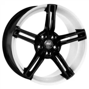 17 İnç 5x100 Taycan Black White Volkswagen Golf Seat Leon Skoda Octavia Uyumlu Jant Takımı
