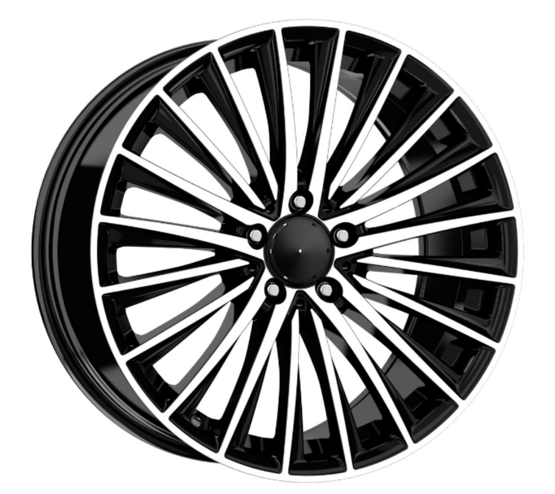 18 İnç 5x112 Black Polish Mercedes C Serisi Uyumlu Ön Arka Jant Takımı