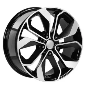 15 inç 4x100 Deep Black Diamond Gloss Hyundai i20 Hyundai Accent Kia Rio uyumlu jant takımı
