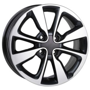 15 İnç 4x100 Black Polish Toyota Yaris Hyundai i20 Kia Rio Uyumlu Jant Takımı