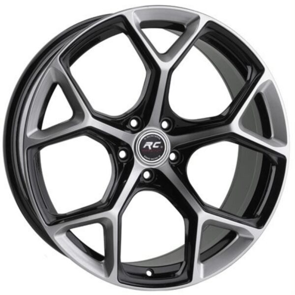 17 İnç 5x100 Black Polish Volkswagen Golf Seat Leon Skoda Octavia Uyumlu Jant Takımı