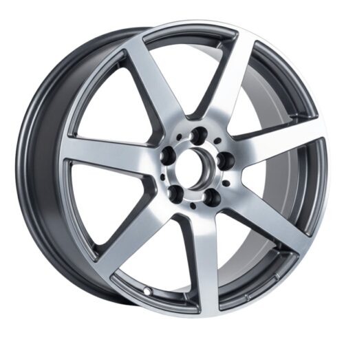 18 İnç 5×112 Gun Metal Polish Diamond Mercedes C Serisi Mercedes E Serisi Mercedes S Serisi Uyumlu Ön Arka Jant Takımı
