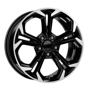 17 İnç 5x114.3 Black Polish Honda Civic Honda Accord Honda CR-V Uyumlu Jant Takımı