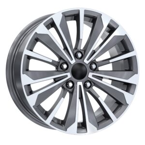 17 İnç 5x114.3 Gun Metal Diamond Toyota Corolla Toyota C-HR Toyota RAV4 Uyumlu Jant Takımı