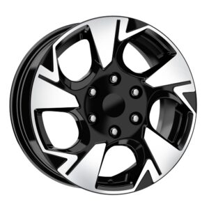 16 İnç 6x130 Black Polish Mercedes Sprinter Volkswagen Crafter Volkswagen LT Uyumlu Jant Takımı