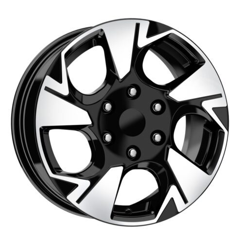 16 İnç 6×130 Black Polish Mercedes Sprinter Volkswagen Crafter Volkswagen LT Uyumlu Jant Takımı