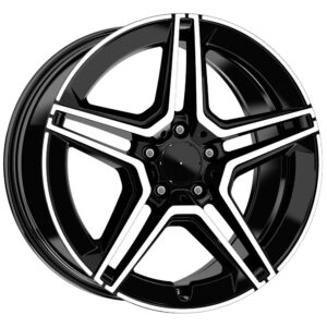 18 İnç 5x112 Black Polish Mercedes C Serisi Uyumlu Ön Arka Jant Takımı