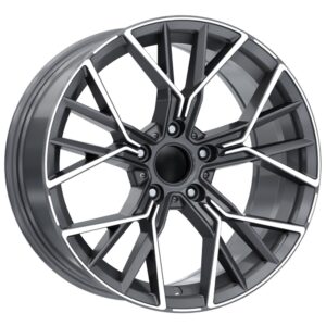 20 İnç 5x120 Gun Metal Polish BMW 3 Serisi BMW 4 Serisi BMW 5 Serisi Uyumlu Ön Arka Jant Takımı