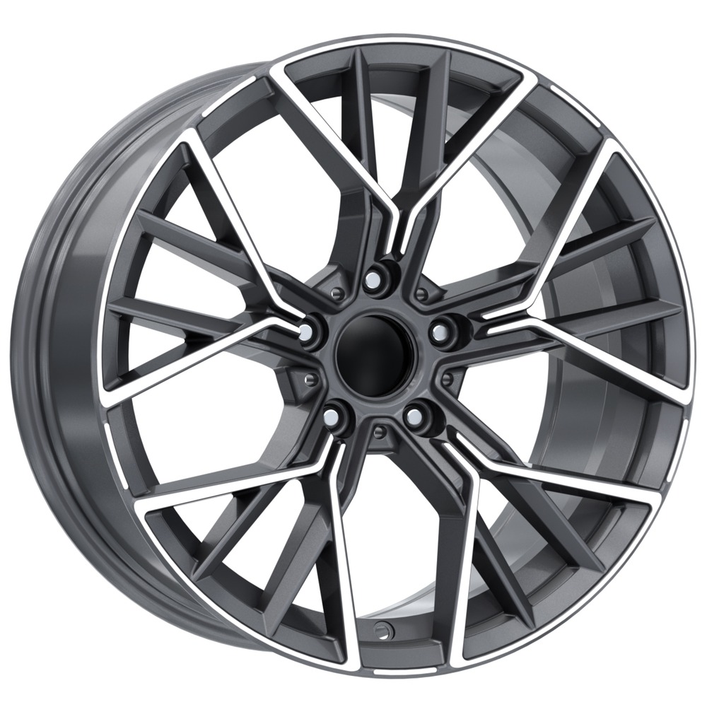 20 İnç 5x120 Gun Metal Polish BMW 3 Serisi BMW 4 Serisi BMW 5 Serisi Uyumlu Ön Arka Jant Takımı