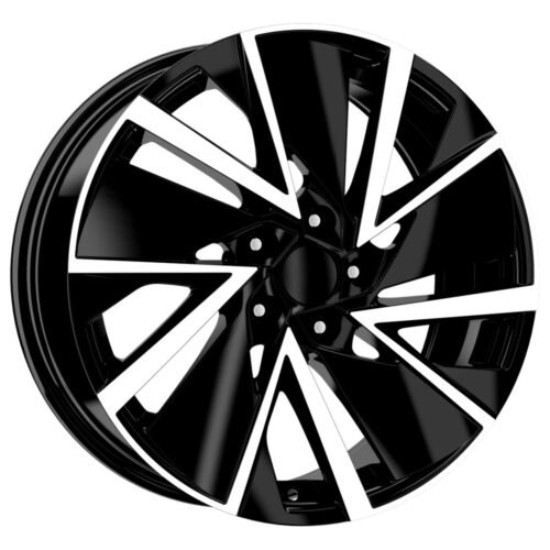 18 İnç 5×112 Black Polish Volkswagen Golf Seat Leon Skoda Octavia Uyumlu Jant Takımı