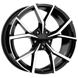 18 İnç 5x112 Black Polish Volkswagen Golf Seat Leon Skoda Octavia Uyumlu Jant Takımı
