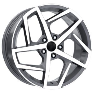 18 İnç 5x112 Gun Metal Diamond Volkswagen Golf Seat Leon Skoda Octavia Uyumlu Jant Takımı