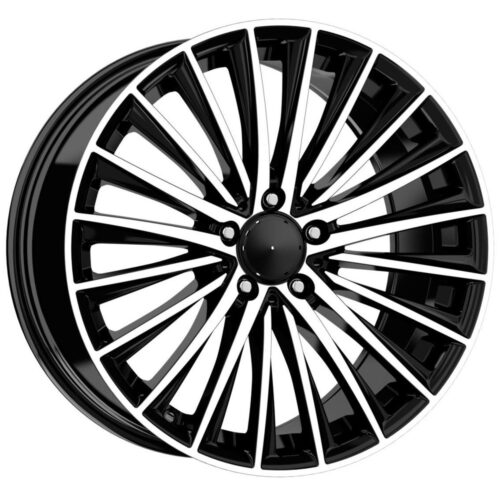 19 İnç 5×112 Black Polish Mercedes C Serisi Audi A4 Audi A6 Uyumlu Ön Arka Jant Takımı