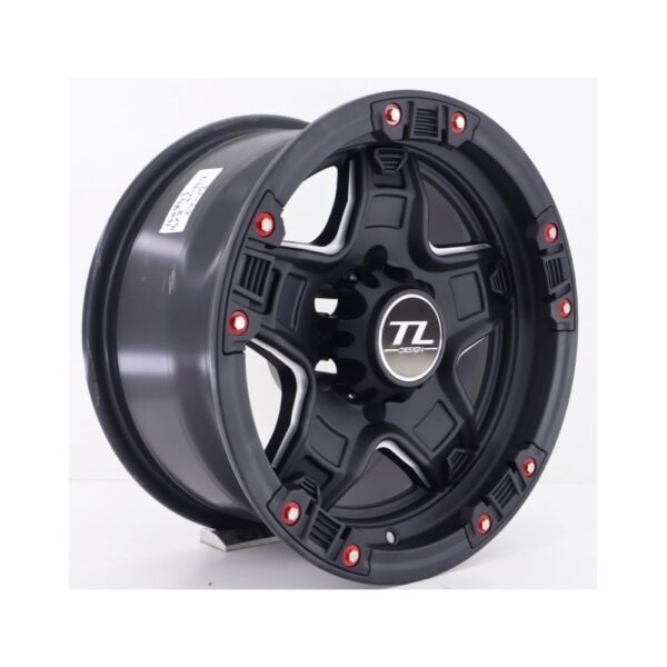 17 İnç 6x114.3 Mat Black Milling Nissan Navara Mercedes X-Class Renault Alaskan Uyumlu Jant Takımı