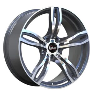 20 İnç 5x120 Gun Metal Polish BMW 3 Serisi BMW 4 Serisi BMW 5 Serisi Uyumlu Ön Arka Jant Takımı