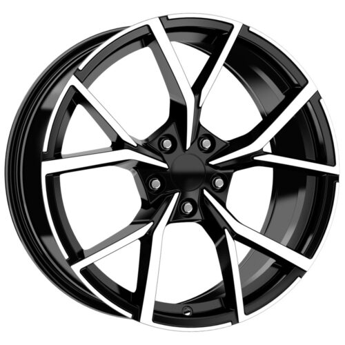 18 İnç 5×112 Black Polish Volkswagen Golf Seat Leon Skoda Octavia Uyumlu Jant Takımı