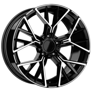 20 İnç 5x120 Black Polish R1K-DY710 BMW 3 Serisi BMW 4 Serisi BMW 5 Serisi Uyumlu Ön Arka Jant Takımı - 8.5J ET30 ön 9.5J ET40 arka 5x120 jant takımı