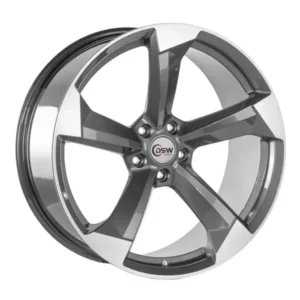 20 İnç 5x112 Gun Metal Polish Audi A4 Audi A5 Audi A6 Uyumlu Jant Takımı