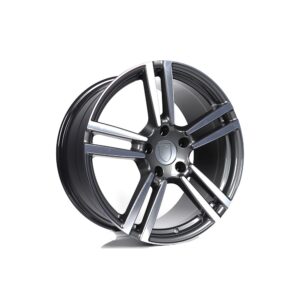 20 İnç 5x130 Gun Metal Polish R1-1169 Porsche Cayenne Porsche Panamera Volkswagen Touareg Uyumlu Ön Arka Jant Takımı - 9.5J ET60 ön 11J ET71 arka 5x130 jant takımı