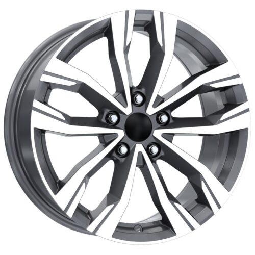 18 İnç 5×114.3 Gun Metal Diamond Nissan Qashqai Nissan X-Trail Renault Koleos Uyumlu Jant Takımı