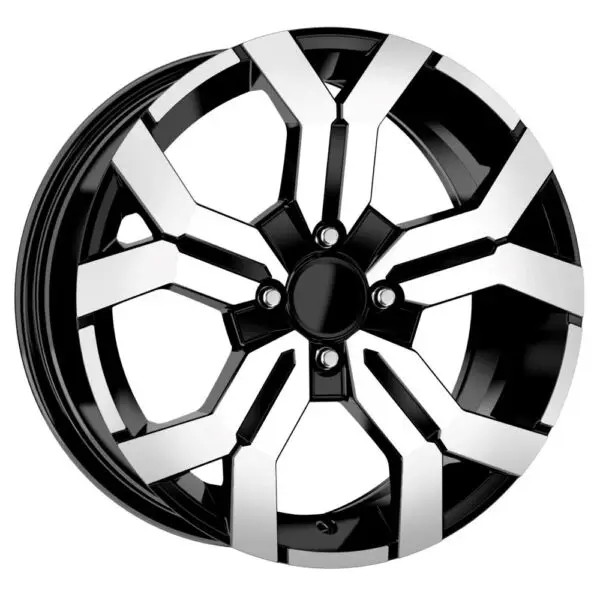 16 İnç 5x114.3 Black Lip Polish Nissan Qashqai Nissan X-Trail Renault Koleos Uyumlu Jant Takımı