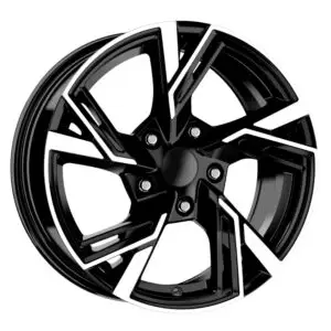 16 İnç 5x100 Black Diamond Volkswagen Golf Seat Leon Skoda Octavia Uyumlu Jant Takımı