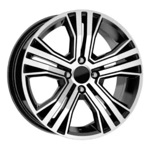 16 İnç 5x114.3 Black Diamond Renault Megane Dacia Duster Honda Civic Uyumlu Jant Takımı