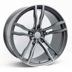 21 İnç 5x120 Gun Metal Polish R1W-FF588-1 BMW E39 BMW 5 Serisi BMW 7 Serisi Uyumlu Ön Arka Jant Takımı - 10.5J ET40 ön 11.5J ET37 arka 5x120 jant takımı
