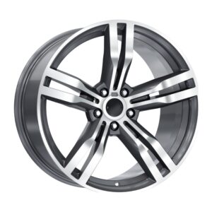 19 İnç 5x112 Gun Metal Polish Mercedes C Serisi Mercedes E Serisi Mercedes S Serisi Uyumlu Ön Arka Jant Takımı