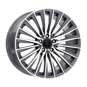 18 İnç 5x112 Gun Metal Polish Mercedes C Serisi Mercedes E Serisi Mercedes S Serisi Uyumlu Ön Arka Jant Takımı