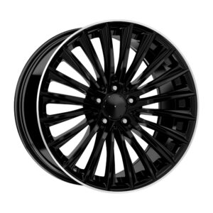 19 İnç 5x112 Black Lip Diamond Mercedes Uyumlu Ön 8J ET38 Arka 9J ET49 Ön Arka Jant Takımı
