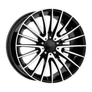19 İnç 5x112 Black Polish Mercedes Uyumlu Ön 8J ET35 / 8J ET40 Arka 9J ET41 Ön Arka Jant Takımı