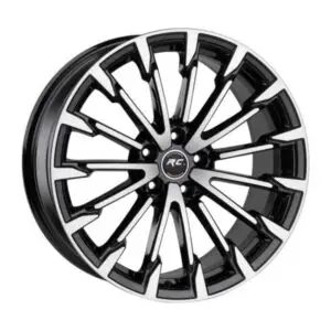 R1 17 İnç 5x100 7.5J ET35 Black Polish Jant Takımı