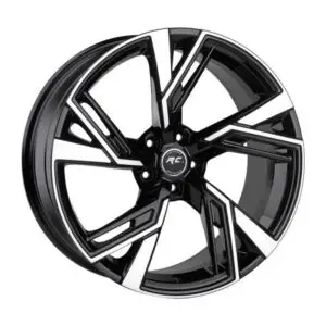 R1 19 İnç 5x112 9J ET35 Black Polish Jant Takımı