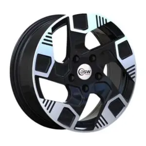 R1 16 İnç 5x108 6.5J ET35 Black Polish 65.1 Göbek Jant Takımı