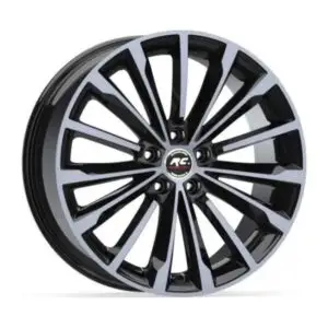 R1 19 İnç 5x112 8J ET43 Black Polish Jant Takımı