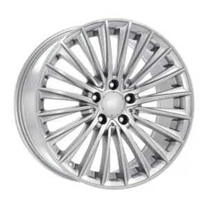 R1 19 İnç 5×112 Silver Ön 8J ET38 Arka 9J ET49 66.6 Ön Arka Jant Takımı