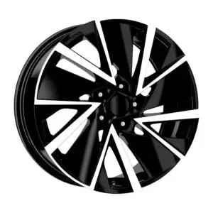 R1 18 İnç 5x100 Black Polish 8J ET45 Jant Takımı