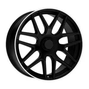 R1 22 İnç 5x130 Black Machined Face 10J ET40 Jant Takımı
