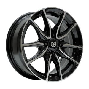 14 inç 4x100 Black Machined Face jant takımı